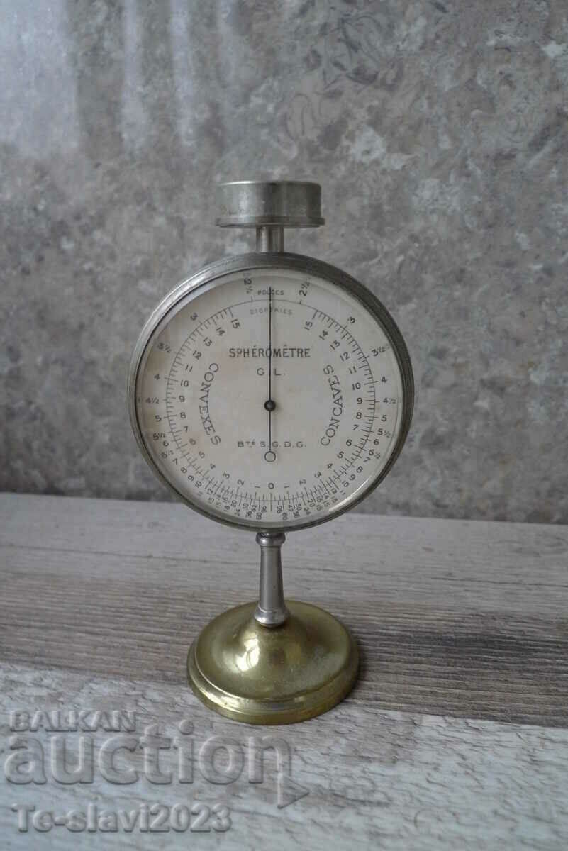 Old French SPHEROMETER - measuring device