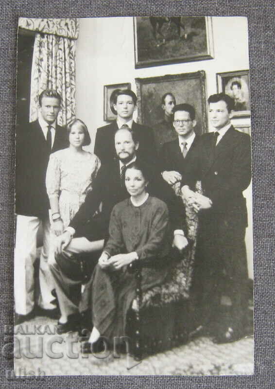 Φωτογραφία της βασιλικής οικογένειας του Βασιλιά Συμεών Β΄ Βασίλισσα Μαργαρίτα