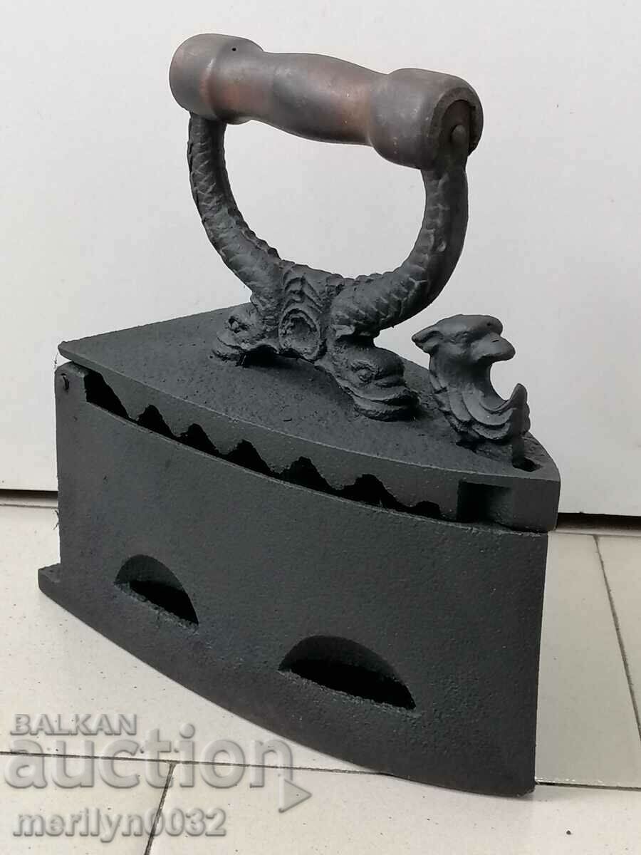 Auction An old iron on fire Auction An old iron on fire