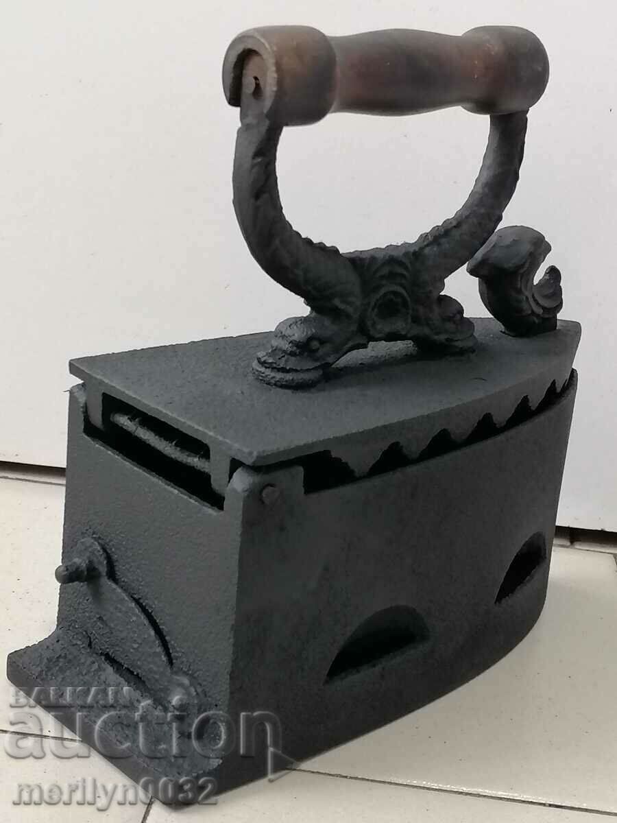 Delivery of An old iron on fire Delivery of An old iron on fire