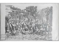 Παλιά φωτογραφική καρτ ποστάλ 1922 Chirpan Lazarov ημερήσιες στολές