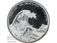 Silver 1oz HOKUSAI THE GREAT WAVE 2017 READ!!!
