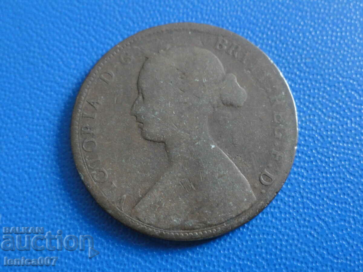 Great Britain 1861 - 1/2 Penny - 6 Great Britain 1861 - 1/2 Penny - 6