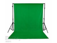 Green screen for photo and video effects, green background 1.6 x 3 m.