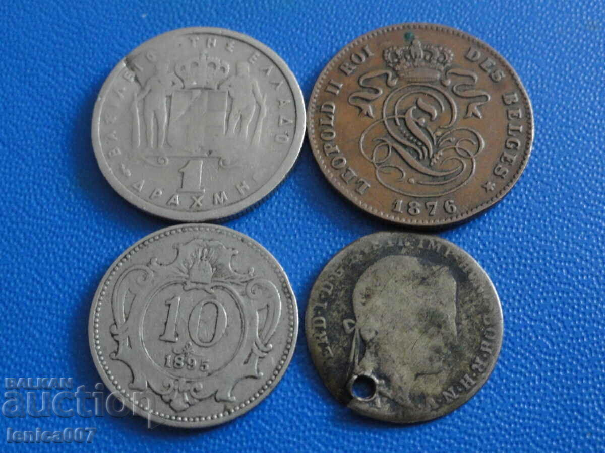 Interesting coins (4 pieces) with price 6.90 BGN | € 3.53 Interesting coins (4 pieces) with price 6.90 BGN | € 3.53