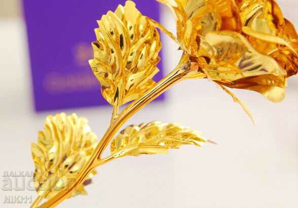 Golden rose + gift box, rose flower with price 17.00 BGN | € 8.69 Golden rose + gift box, rose flower with price 17.00 BGN | € 8.69