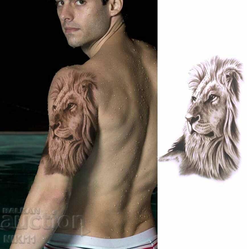 Tatuaj temporar cu leu, tatus lion