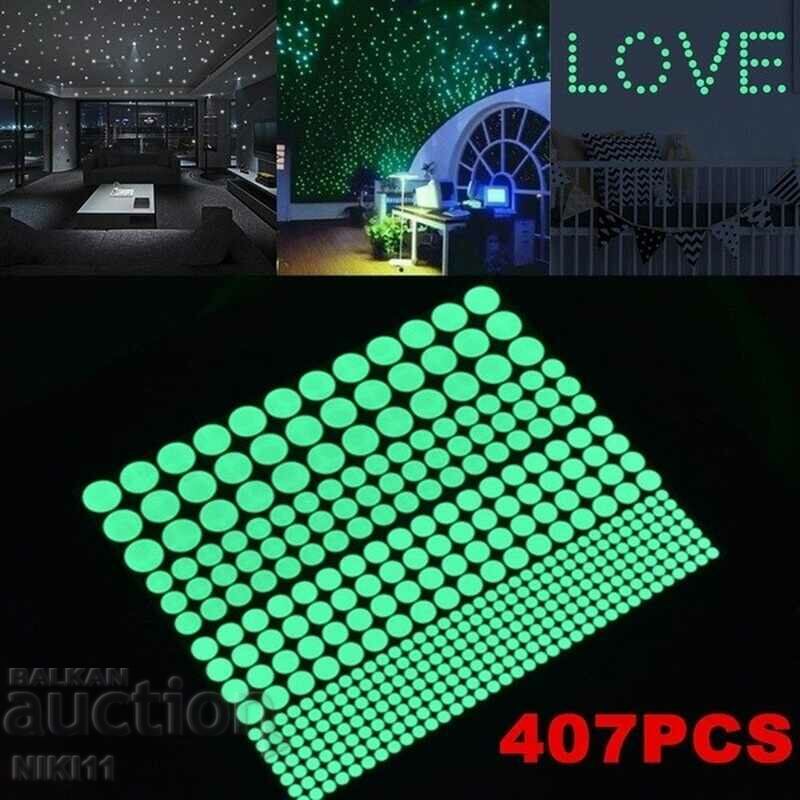 407 Luminous dots, dots, fluorescent, luminescent