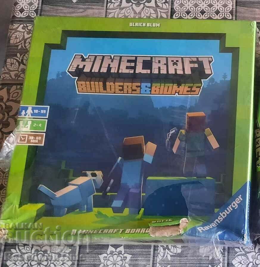 Нова настолна игра Minecraft: Builders & Biomes Board Game..