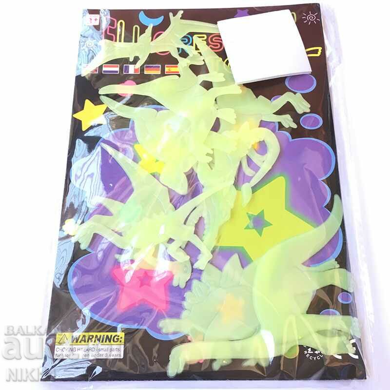 Delivery of Glowing dinosaurs, decoration for children's room, phosphorescent Delivery of Glowing dinosaurs, decoration for children's room, phosphorescent