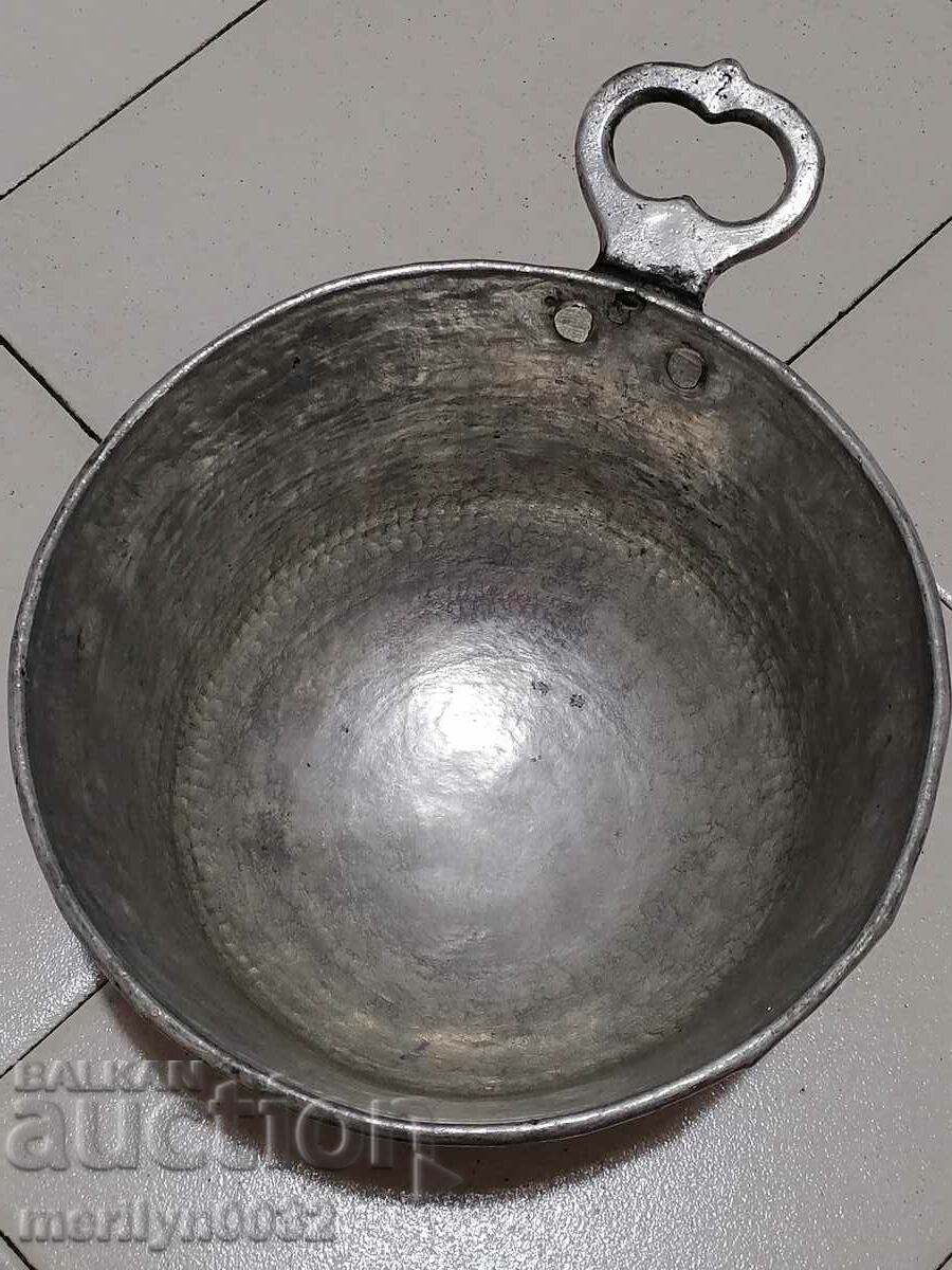 Old copper vessel, cupel pan, copper pit - 7 Old copper vessel, cupel pan, copper pit - 7