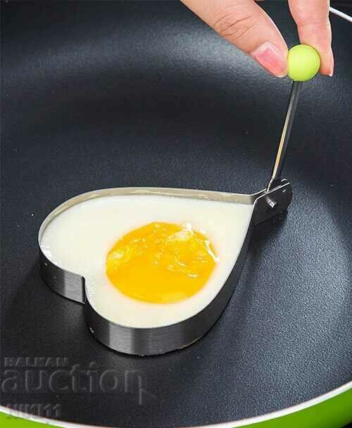 Delivery of 4 egg molds, pancake set Delivery of 4 egg molds, pancake set
