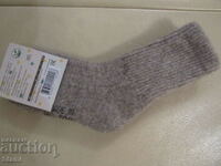 Machine knitted 100% wool children's socks, size 3