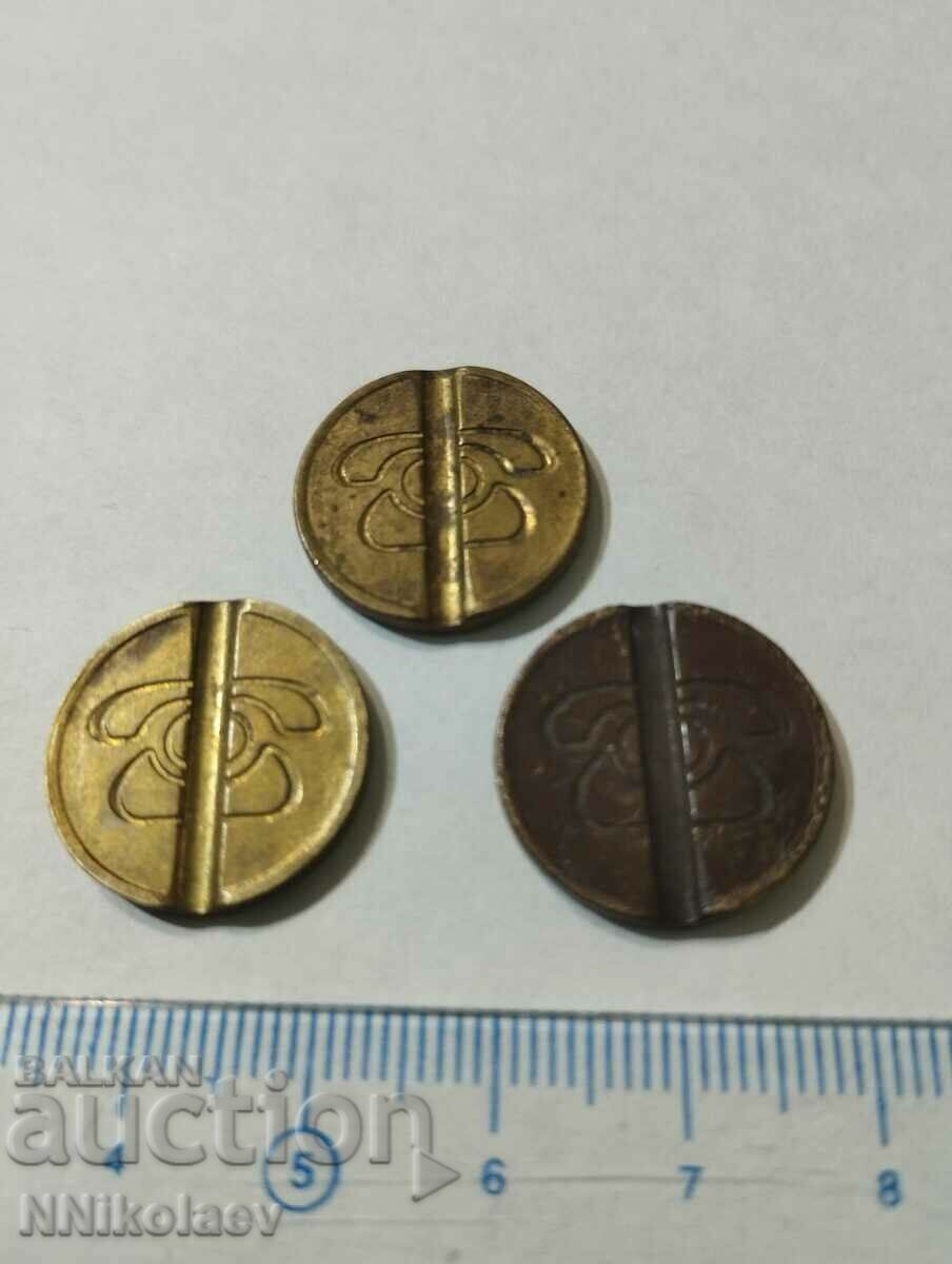 BTC token 3 τεμάχια - 5 BTC token 3 τεμάχια - 5