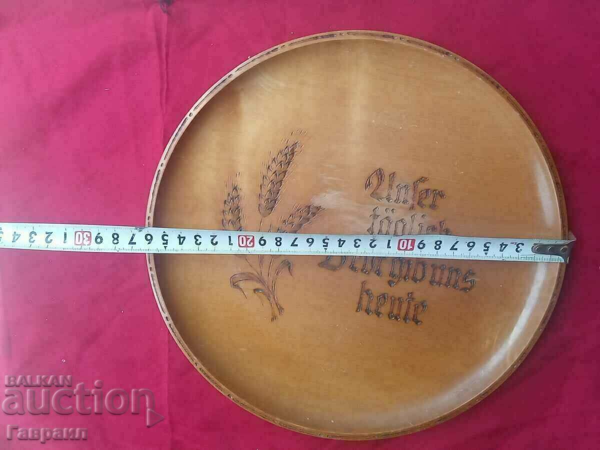 Auction  Wooden wall plate