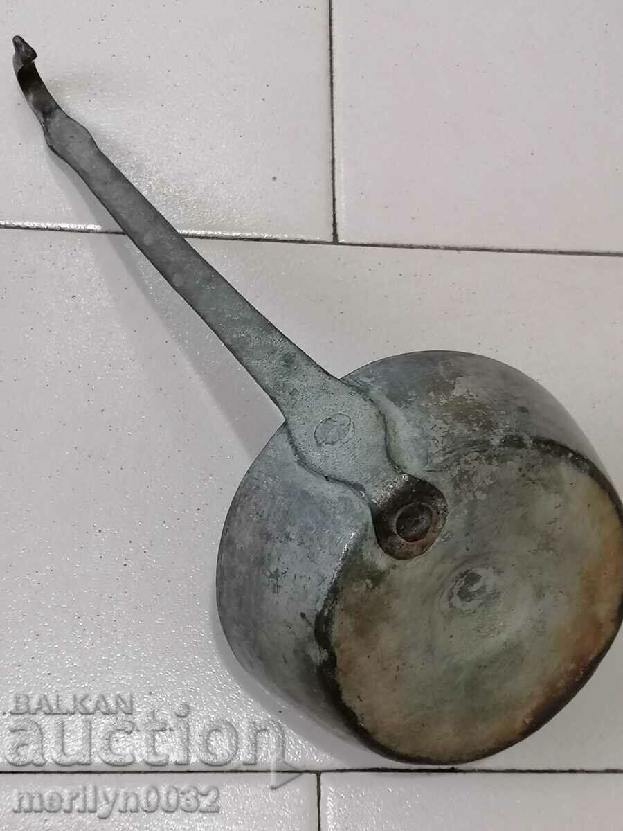 Παλιό χάλκινο σιντριβάνι κουτάλα kishkil καπάκι χαλκό - 6 Παλιό χάλκινο σιντριβάνι κουτάλα kishkil καπάκι χαλκό - 6