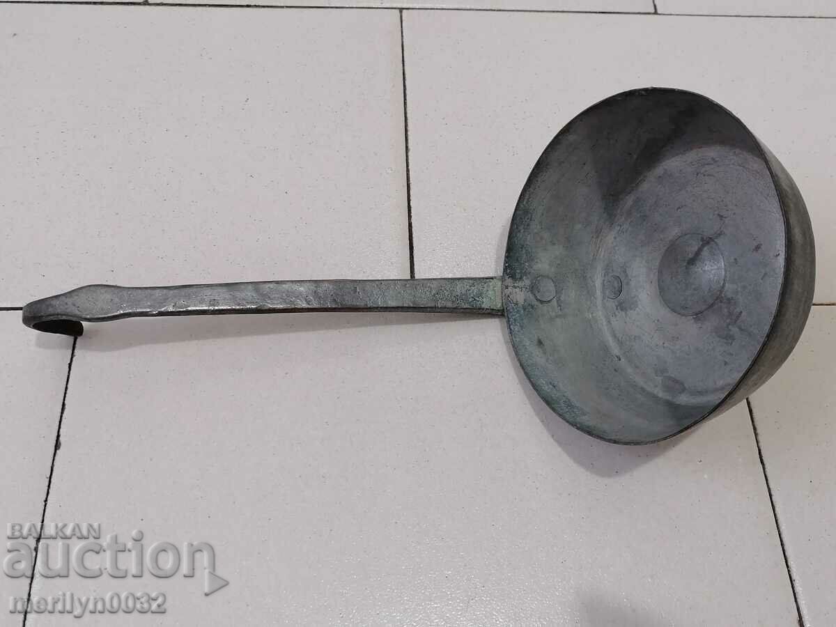 Παλιό χάλκινο σιντριβάνι κουτάλα kishkil καπάκι χαλκό - 7 Παλιό χάλκινο σιντριβάνι κουτάλα kishkil καπάκι χαλκό - 7