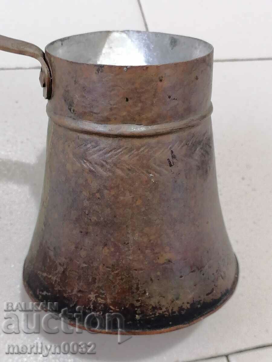 Auction Old tinned copper cezve, coffee pot, copper, copper vessel Auction Old tinned copper cezve, coffee pot, copper, copper vessel