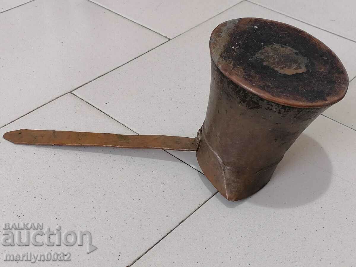 Old tinned copper cezve, coffee pot, copper, copper vessel - 5 Old tinned copper cezve, coffee pot, copper, copper vessel - 5