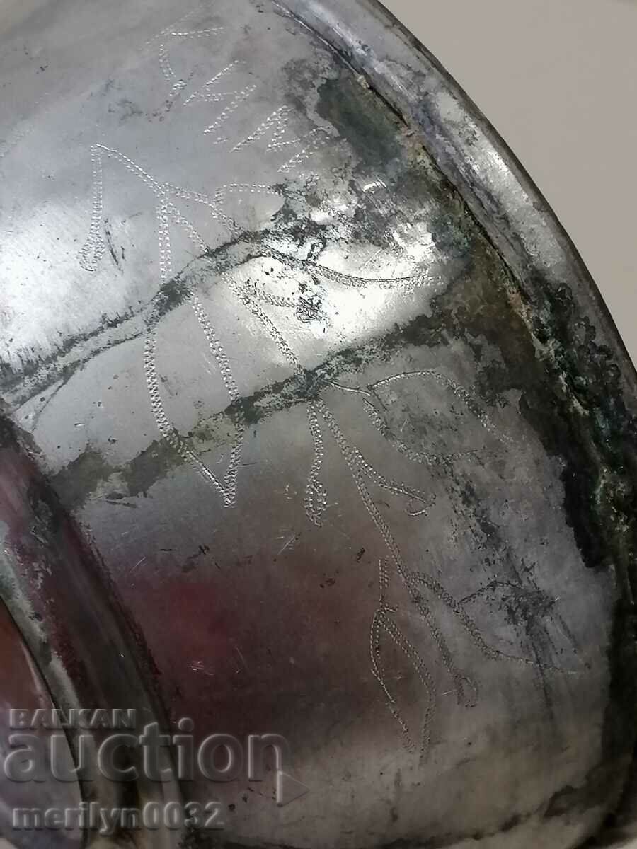 Old tinned bowl sahan panica tas copper vessel copper - 5 Old tinned bowl sahan panica tas copper vessel copper - 5