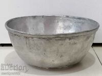 Old tinned bowl sahan panica tas copper vessel copper