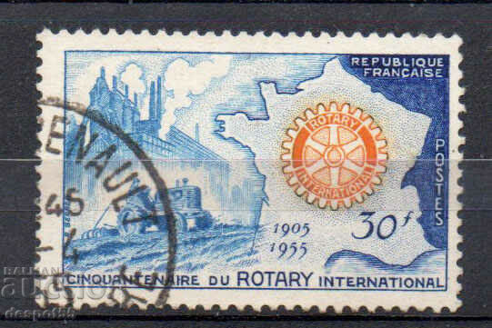 1955. Franţa. Aniversarea Clubului Rotary.