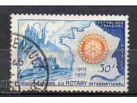 1955. France. Anniversary of the Rotary Club.