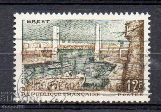 1957. Franţa. Portul Brest.