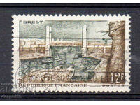 1957. France. The port of Brest.