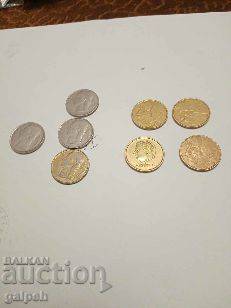 ΝΟΜΙΣΜΑΤΑ ΒΕΛΓΙΟ - 8 τεμ. - 1 BGN - 6 ΝΟΜΙΣΜΑΤΑ ΒΕΛΓΙΟ - 8 τεμ. - 1 BGN - 6