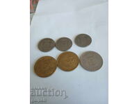 MONEDE BELGIA - 6 buc. - 1 lv