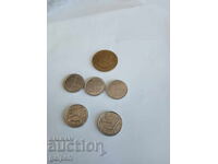 MONEDE BELGIA - 6 buc. - 1 lv
