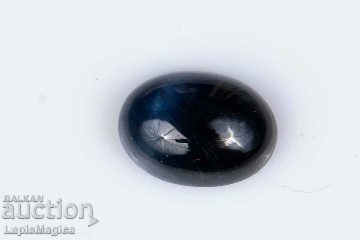 Blue Sapphire 0,95ct Cabochon oval încălzit #5