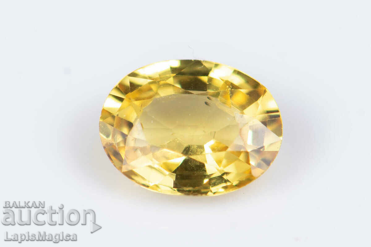 Yellow sapphire 0.36ct oval cut #2