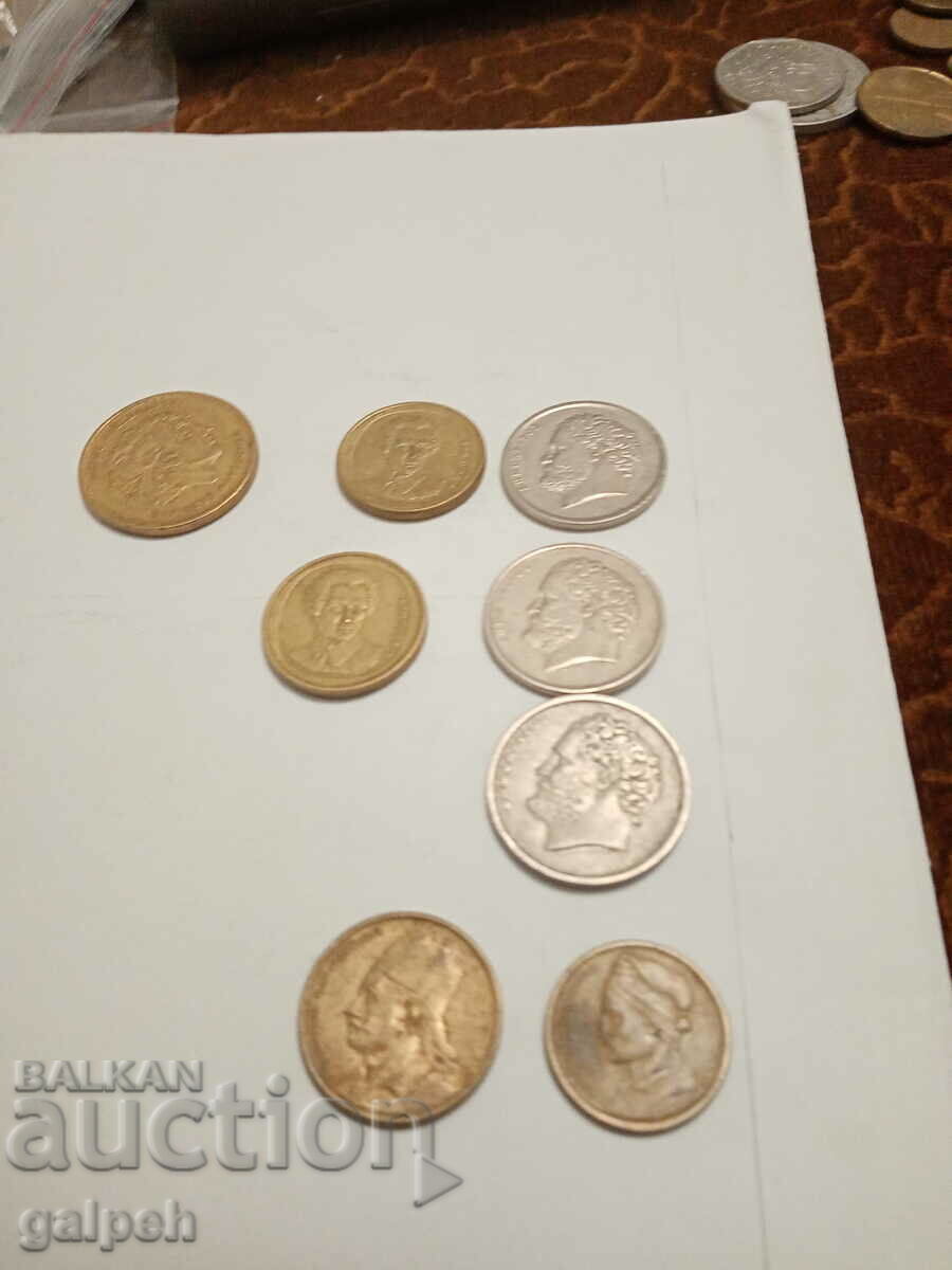 MONEDE GRECIA - 8 buc. - 1,2 BGN cu preț 1.20 BGN | € 0.61 MONEDE GRECIA - 8 buc. - 1,2 BGN cu preț 1.20 BGN | € 0.61