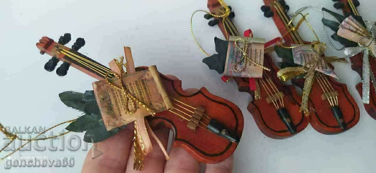 Miniature violins for decoration - 6 Miniature violins for decoration - 6