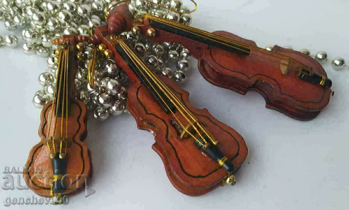 Livrarea Lot de viori mici din lemn pentru decor
