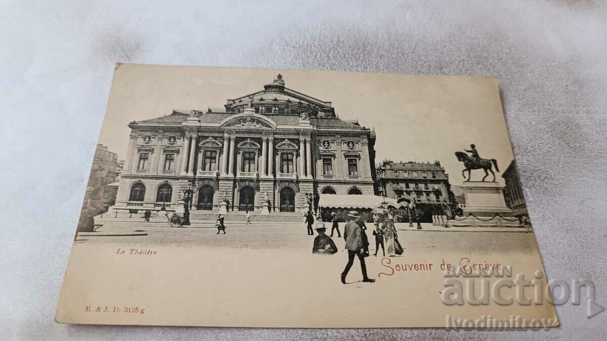 Пощенска картичка Geneve Le Theatre