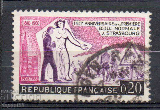 1960. Franţa. 150 de ani de colegiu de profesori din Strasbourg.