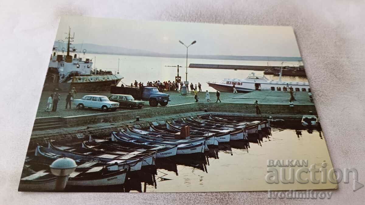 Καρτ ποστάλ Sozopol Port 1987