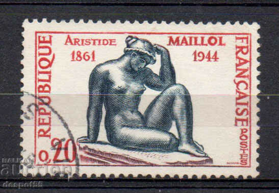 1961. Γαλλία. Aristide Maillot, Γάλλος γλύπτης και χαράκτης.
