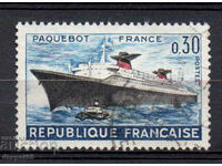 1962. Франция. Първи курс на лайнера "Франция".