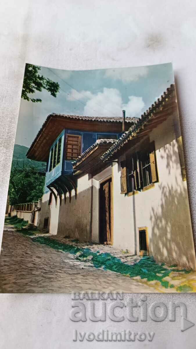 Пощенска картичка Карлово Стара архитектура 1964