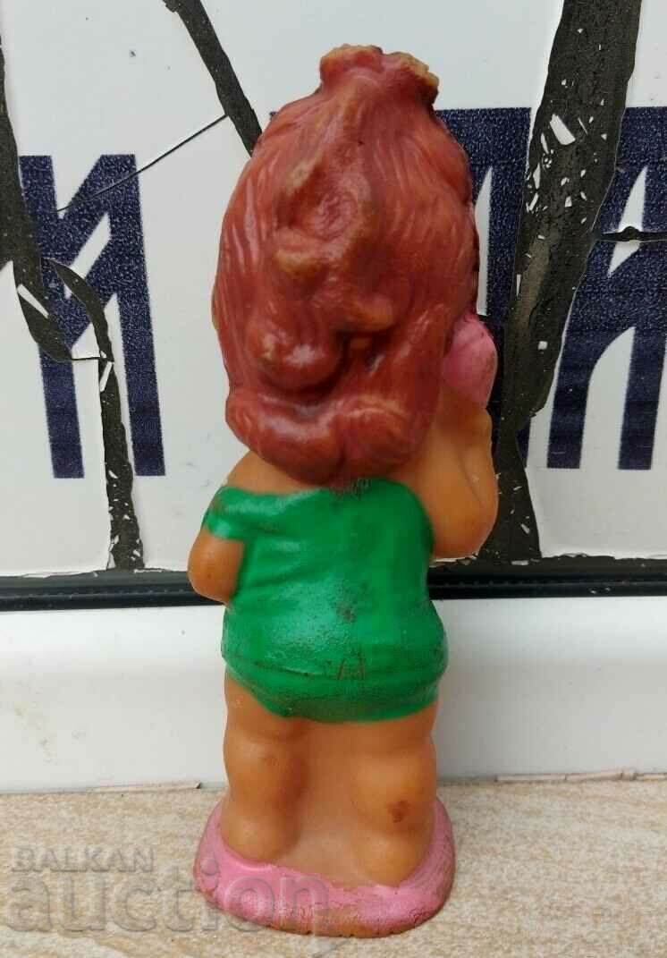 Auction VERY RARE SOC RUBBER KIDS TOY GIRL WITH PHONE Auction VERY RARE SOC RUBBER KIDS TOY GIRL WITH PHONE