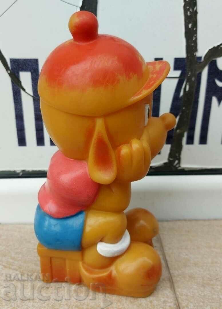 Auction VERY RARE SOC RUBBER CHILDREN'S TOY BOY ON A POT Auction VERY RARE SOC RUBBER CHILDREN'S TOY BOY ON A POT