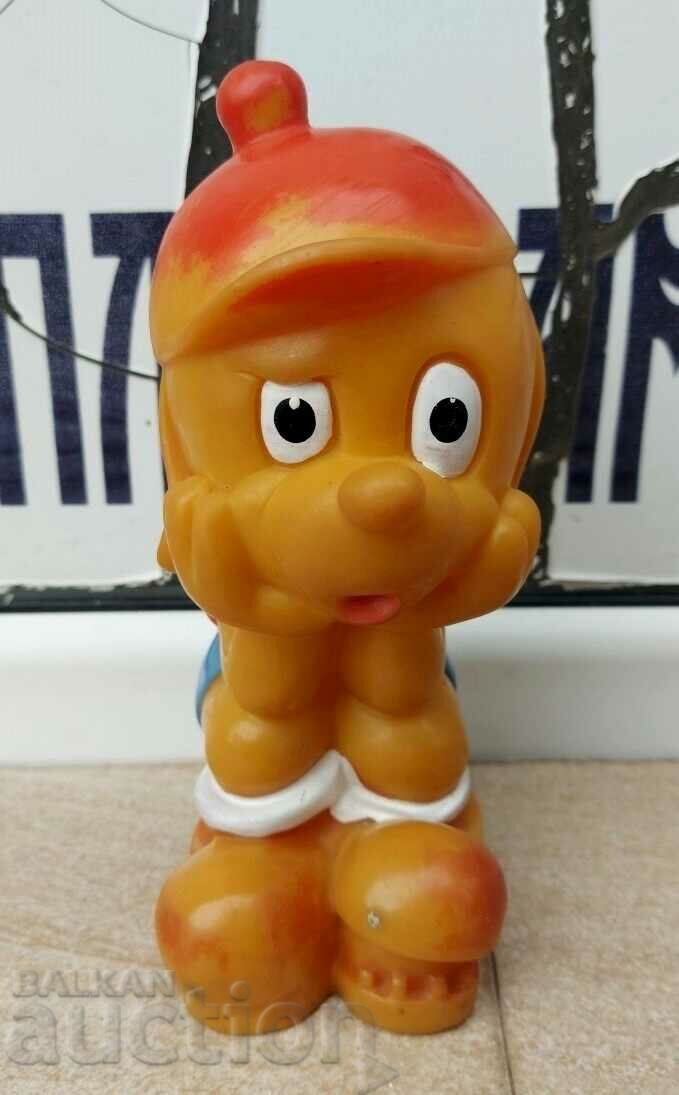 VERY RARE SOC RUBBER CHILDREN'S TOY BOY ON A POT