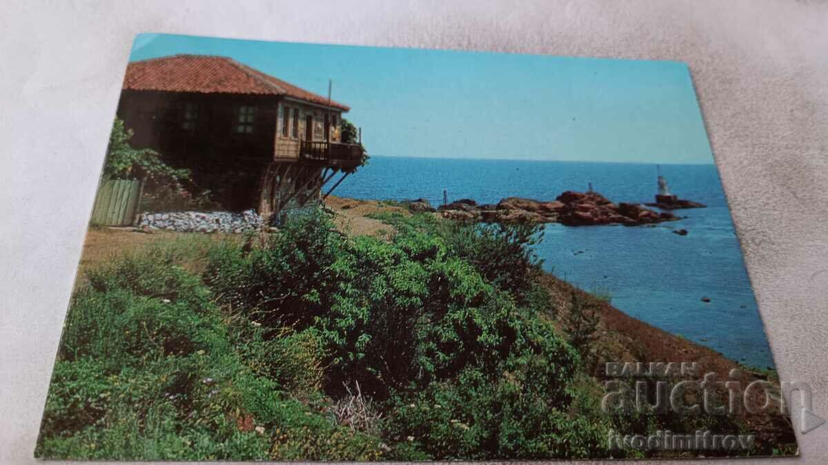 Καρτ ποστάλ Ahtopol Παλιό σπίτι 1979
