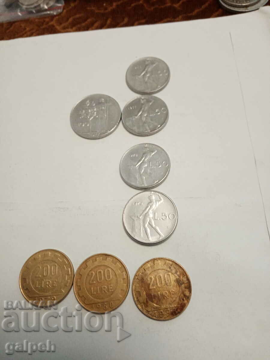 COINS ITALY - 8 pcs. - BGN 1.2 with price 1.20 BGN | € 0.61 COINS ITALY - 8 pcs. - BGN 1.2 with price 1.20 BGN | € 0.61