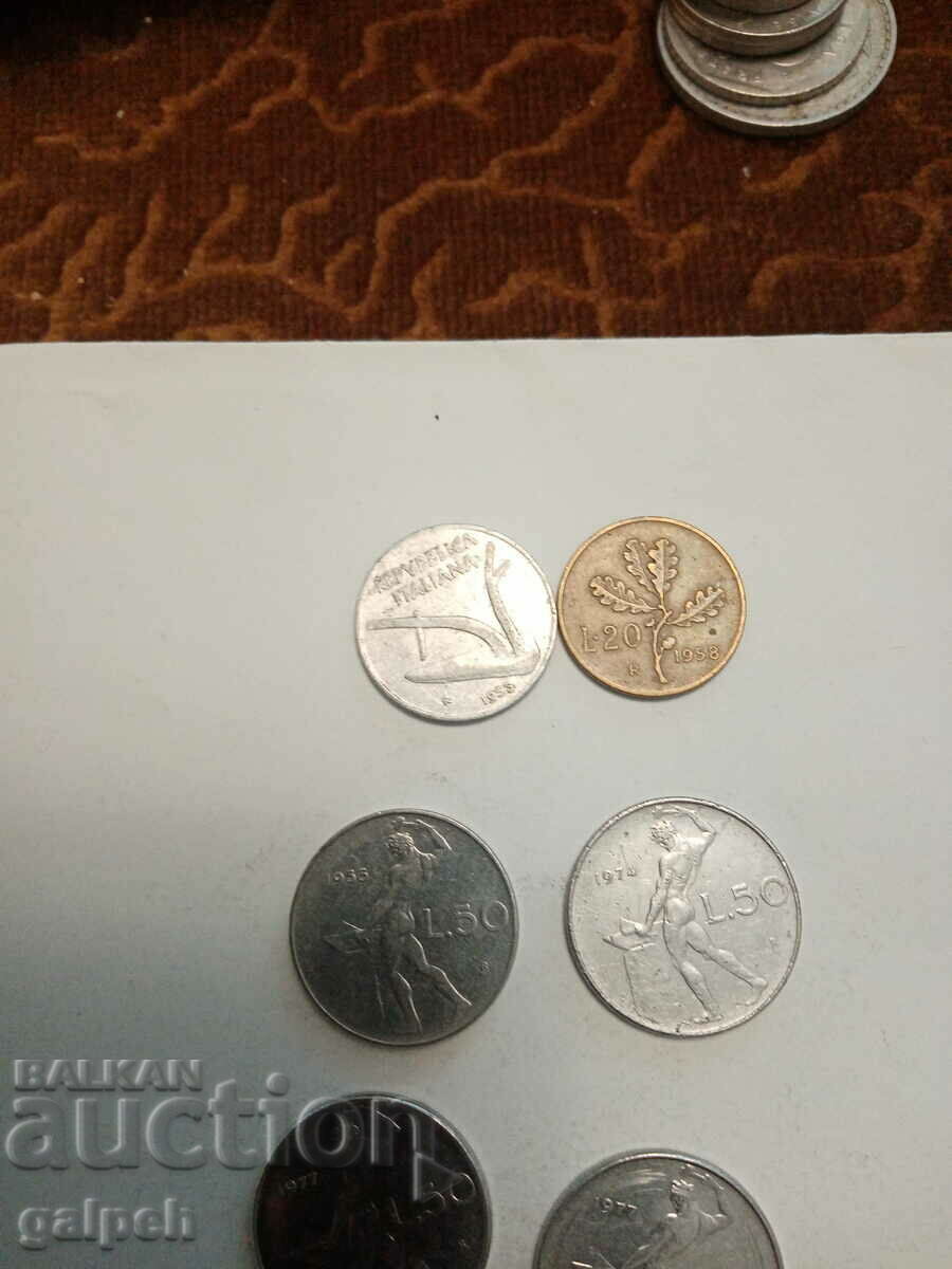 COINS ITALY - 8 pcs. - BGN 1.2 with price 1.20 BGN | € 0.61 COINS ITALY - 8 pcs. - BGN 1.2 with price 1.20 BGN | € 0.61