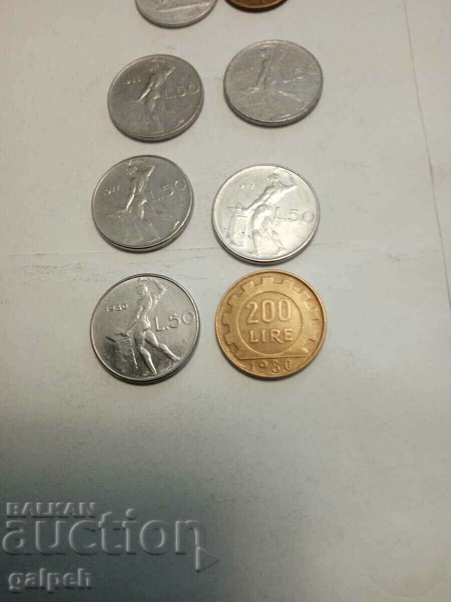 Auction COINS ITALY - 8 pcs. - BGN 1.2 Auction COINS ITALY - 8 pcs. - BGN 1.2